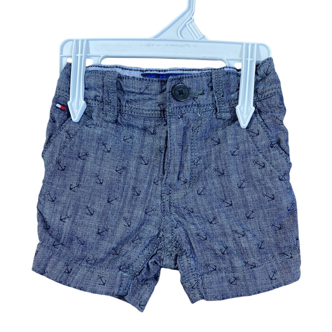 Tommy Hilfiger Blue Anchor Shorts (3/6M Boys)