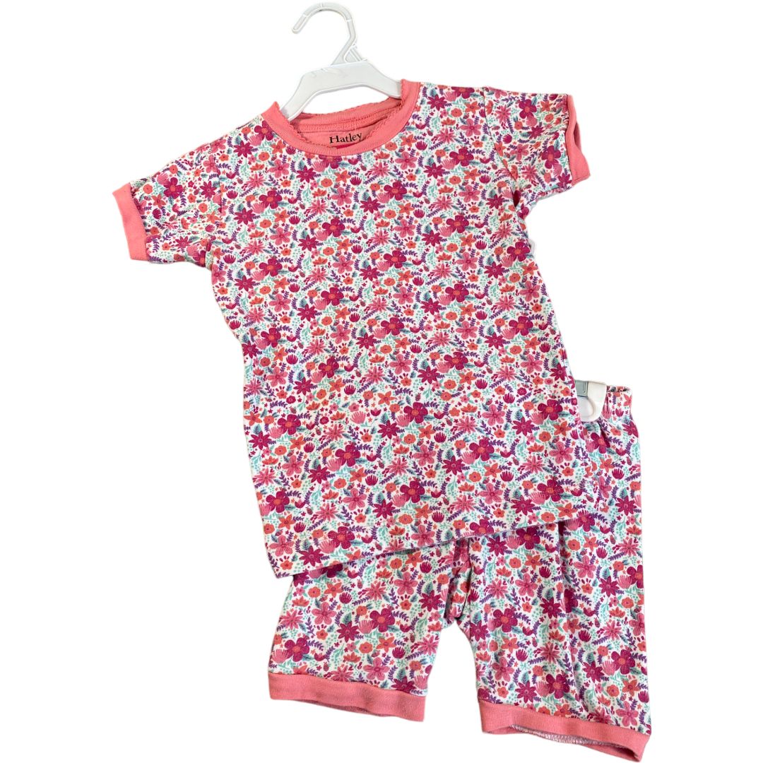 Hatley Pink Floral Short Pajamas (6 Girls)