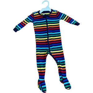 Primary  Stripe Sleeper (6/9M Neutral)