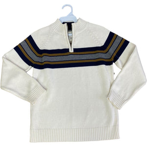 Oshkosh Cream Stripe 1/4 Zip Sweater (8 Boys)