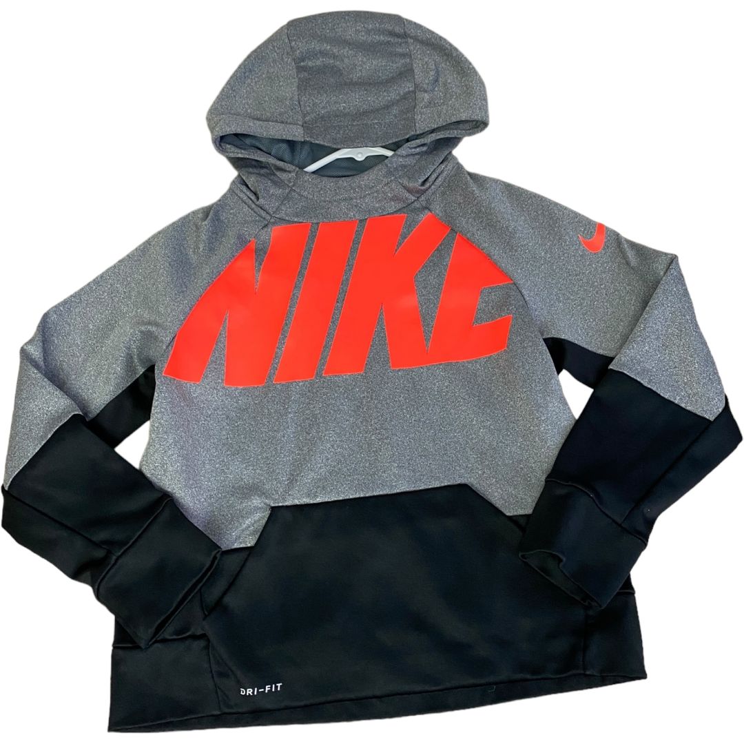 Nike Grey Dri-Fit Hooded Sweatshirt (7/8 Boys)