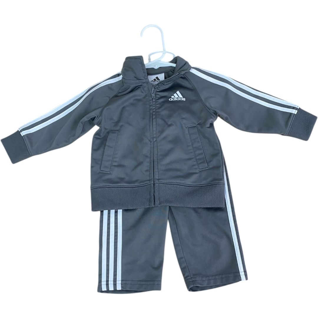 Adidas Grey Warm Up  Set (9M Boys)