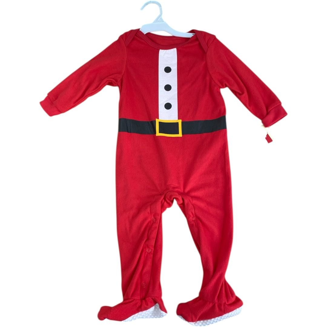 Cuddle Duds Red Fleece Santa Sleeper NWT (18M Neutral)