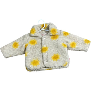 Tiny Cottons Cream Sherpa Sunshine Jacket (12M Neutral)