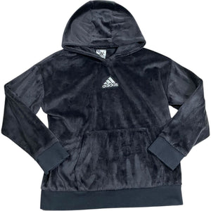 Adidas Black Sherpa Hooded Sweatshirt (14 Girls)