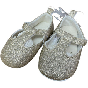 Carter's Gold Glitter Shoes NWT (3/6M Girls)