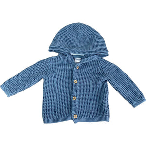 Carter's Blue Hooded Cardigan (3M Neutral)