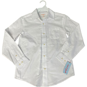 Cat & Jack White Button Down Shirt NWT (8 Boys)