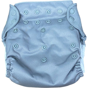 Bum Genius Grey All In One Cloth Diaper One Size