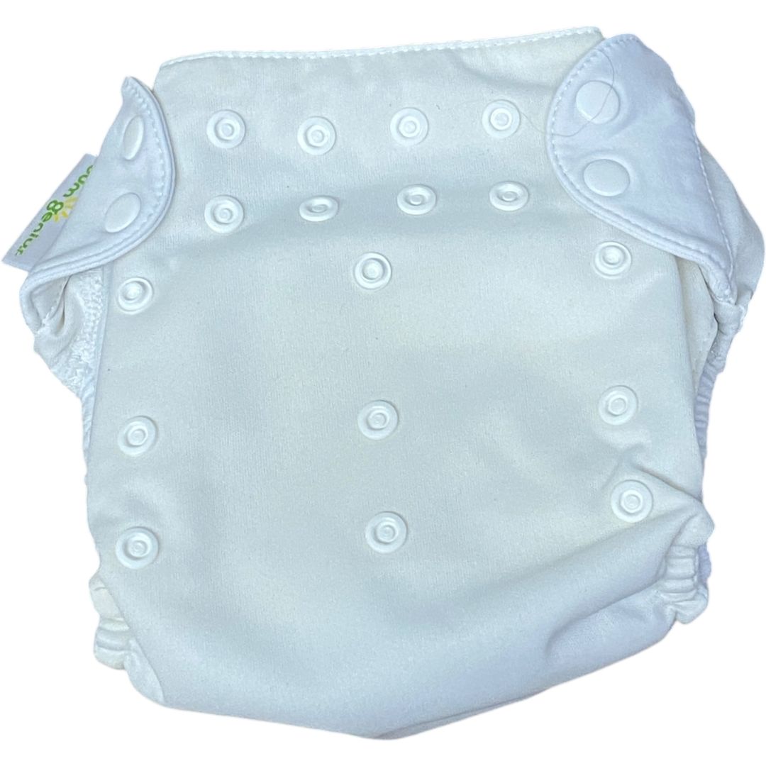 Bum Genius White All In One Cloth Diaper One Size