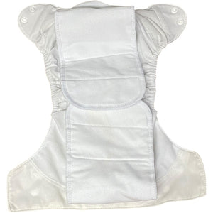 Bum Genius White All In One Cloth Diaper One Size