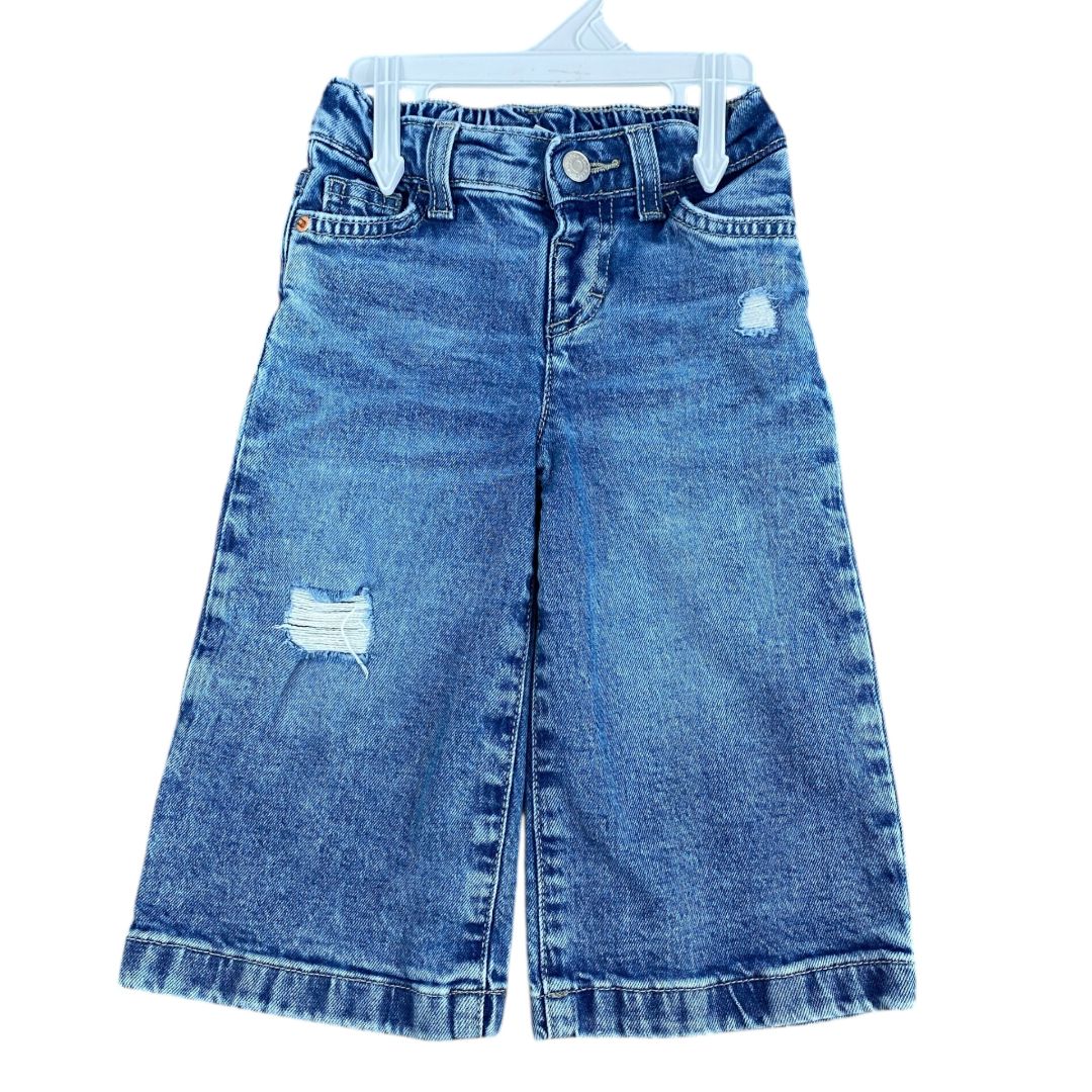 Cat & Jack Blue Wide Leg Jeans (18M Girls)