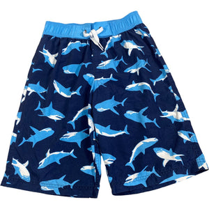 Hanna Andersson Blue Shark Swim Trunks (10 Boys)