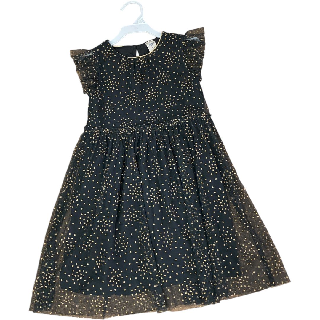 Oshkosh Black Glitter Dress (5 Girls)