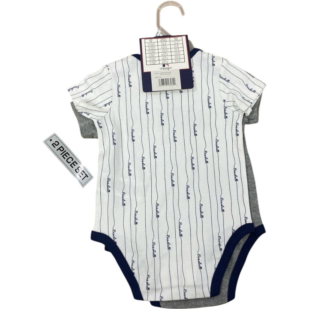 MLB Grey Mariners Onesie Set NWT (6/9M Neutral)
