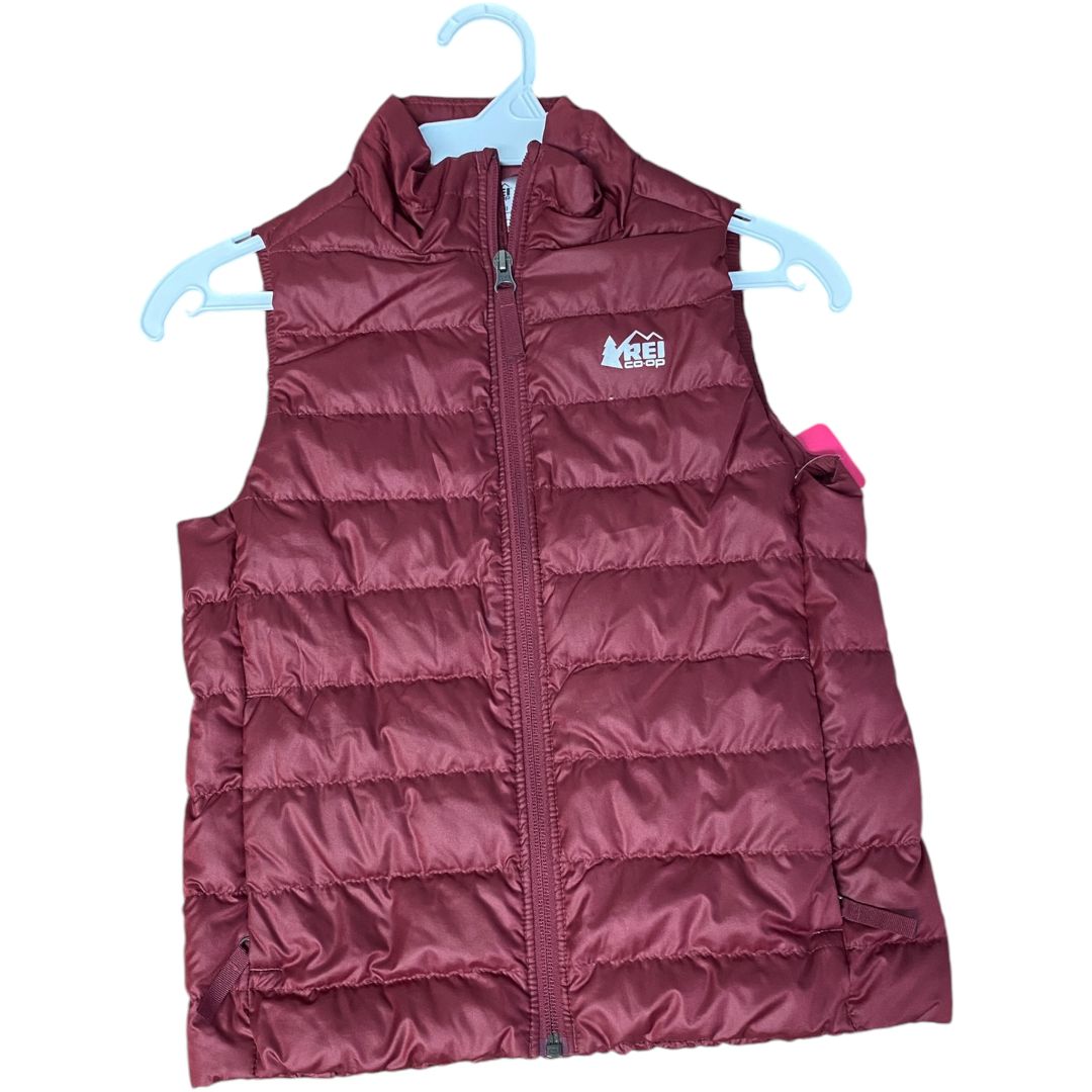 REI Maroon Puffer Vest (8 Neutral)