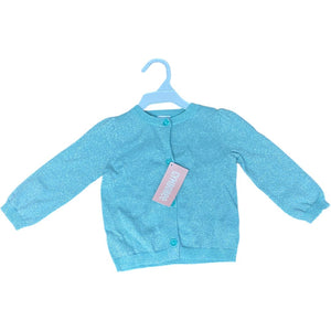 Gymboree Teal Sparkle Cardigan (6/12M Girls)