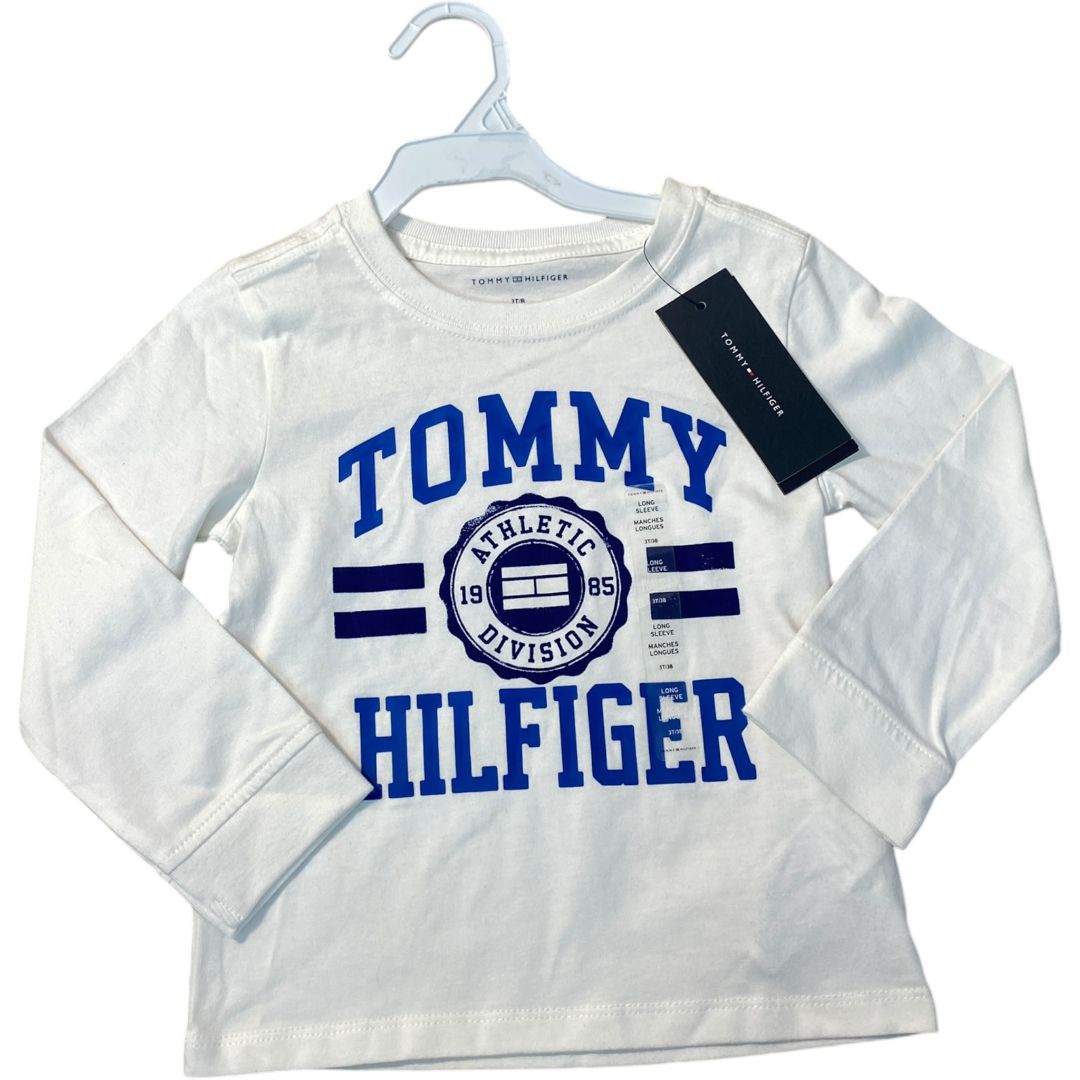 Tommy Hilfiger White Long Sleeve Tee NWT (3T Boys)