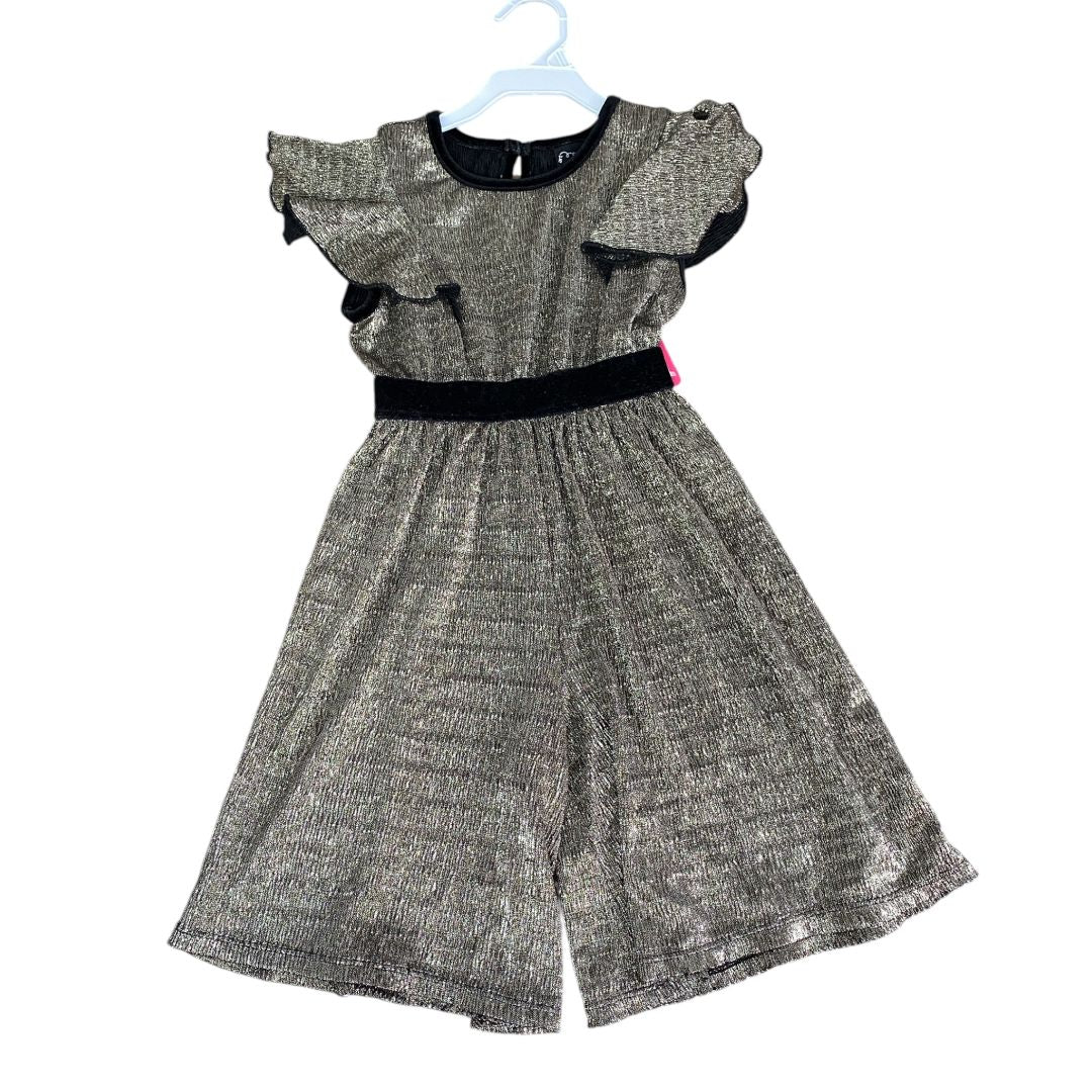 Art Class Gold Sparkle Romper (2T Girls)