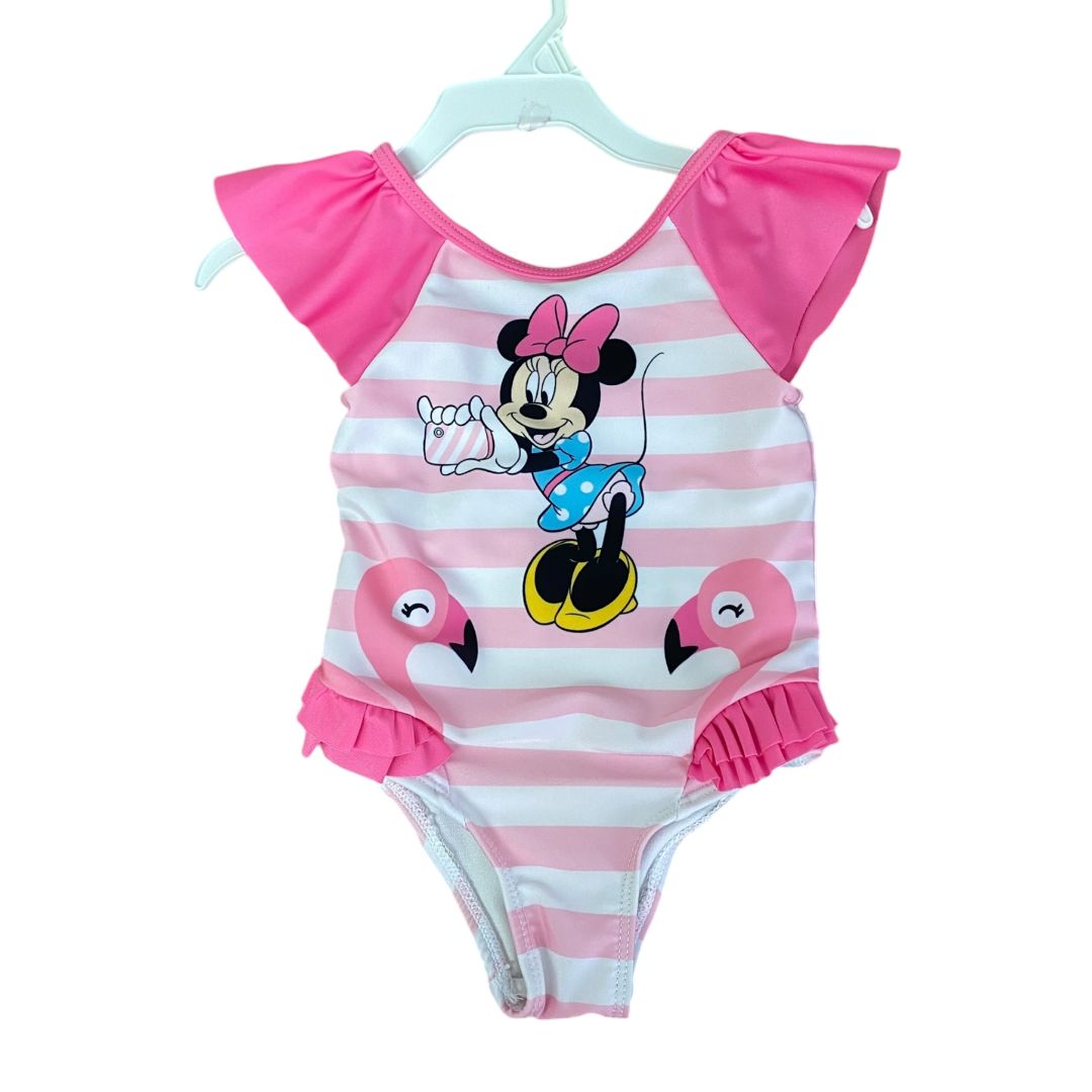 Disney Pink Minnie Swimsuit (12M Girls)