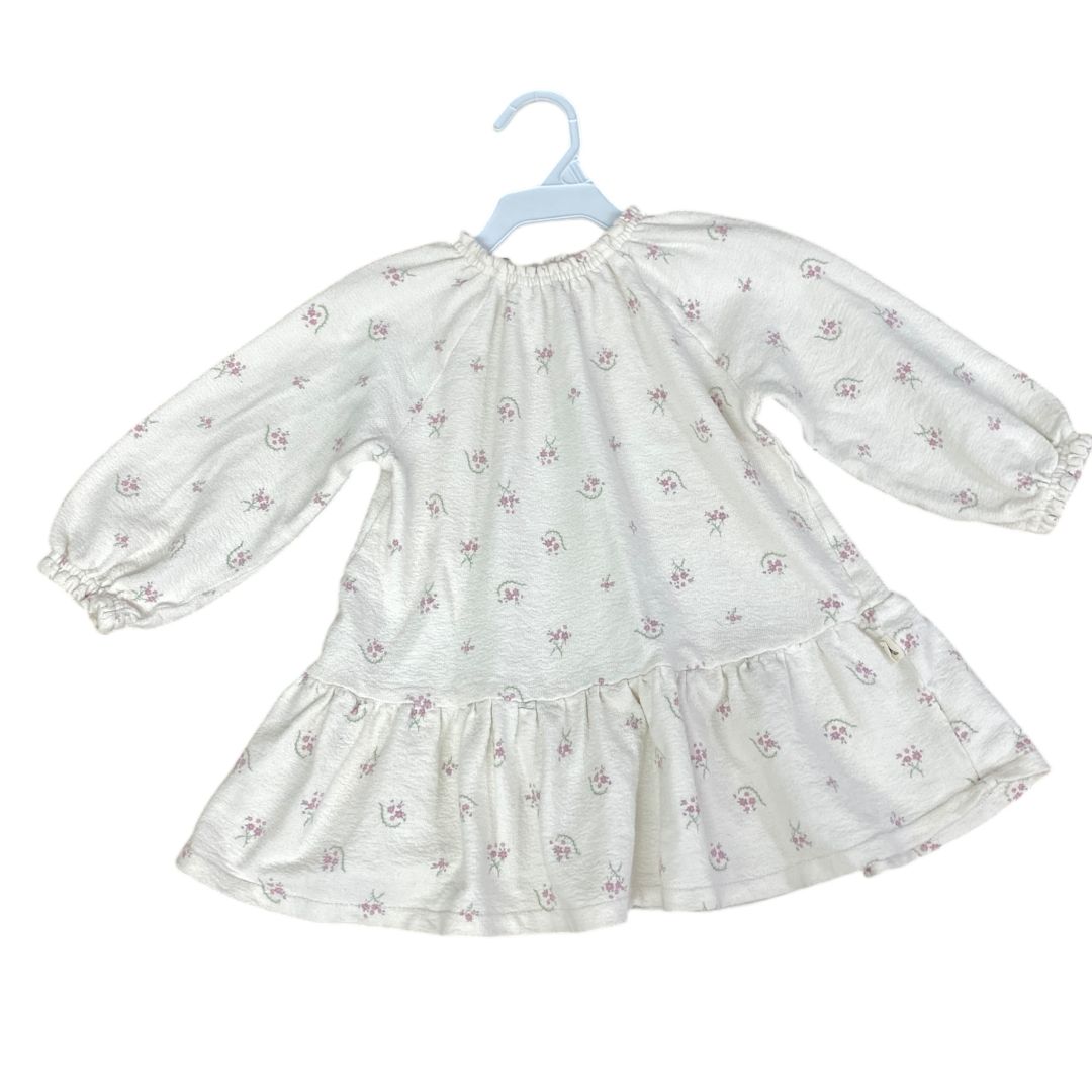 Easy Peasy Cream Organic Floral Dress (18M Girls)