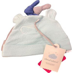 Cloud Island Blue Infant Hat Set NWT (0/6M Neutral)