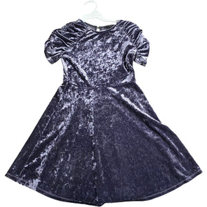 Ava & Yelly Purple Velour Dress (14 Girls)