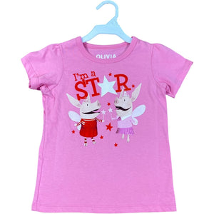 Olivia Pink Star Tee NWT (5T Girls)