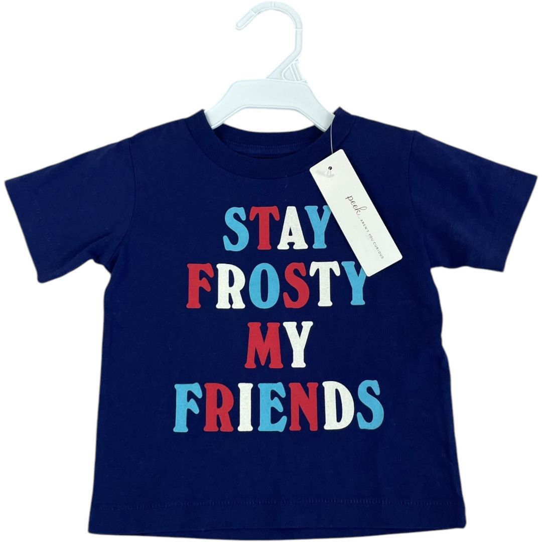 Peek Blue Frosty Tee NWT (6/12M Boys)