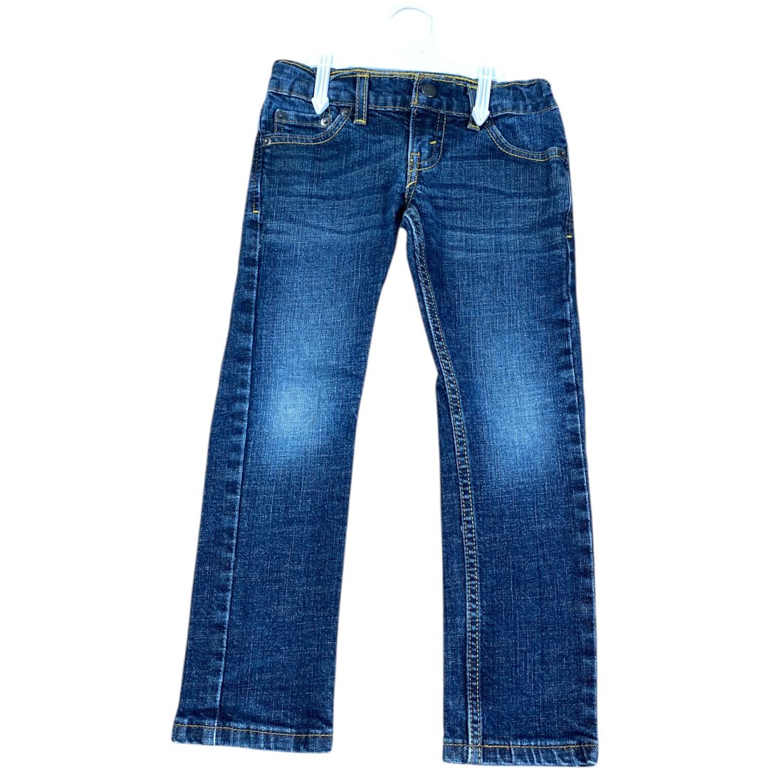 Levi's Blue Slim Straight Jeans (5 Boys)