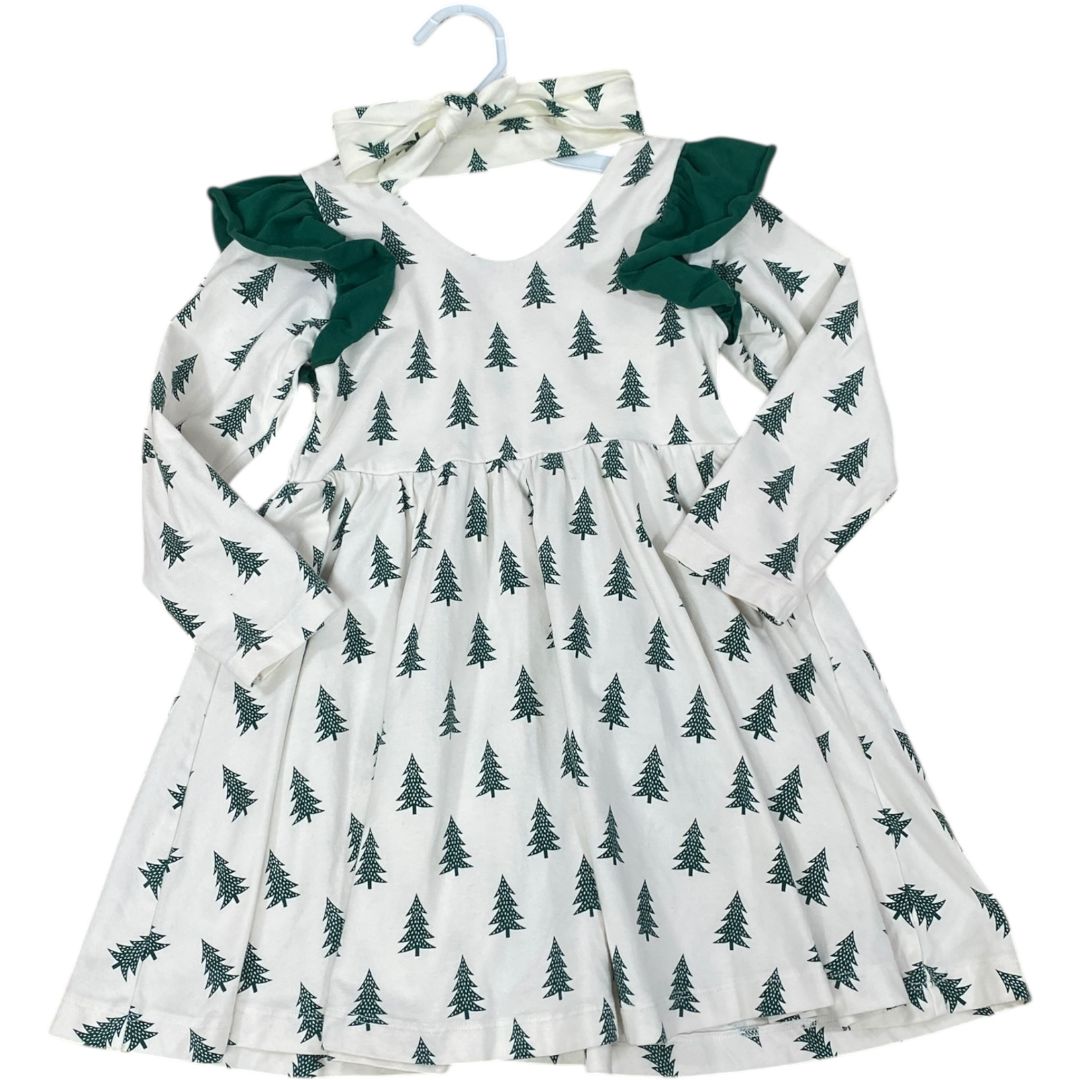 4t green dress 4t green girls Christmas Dress (olive green)