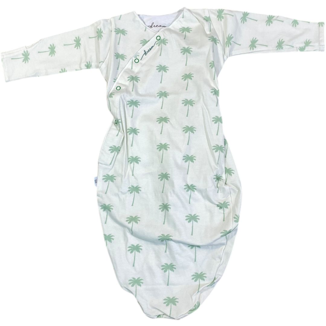 Dream with Baker Green Organic Palm Tree Swaddle Bag NWT (3/6M Neutral)