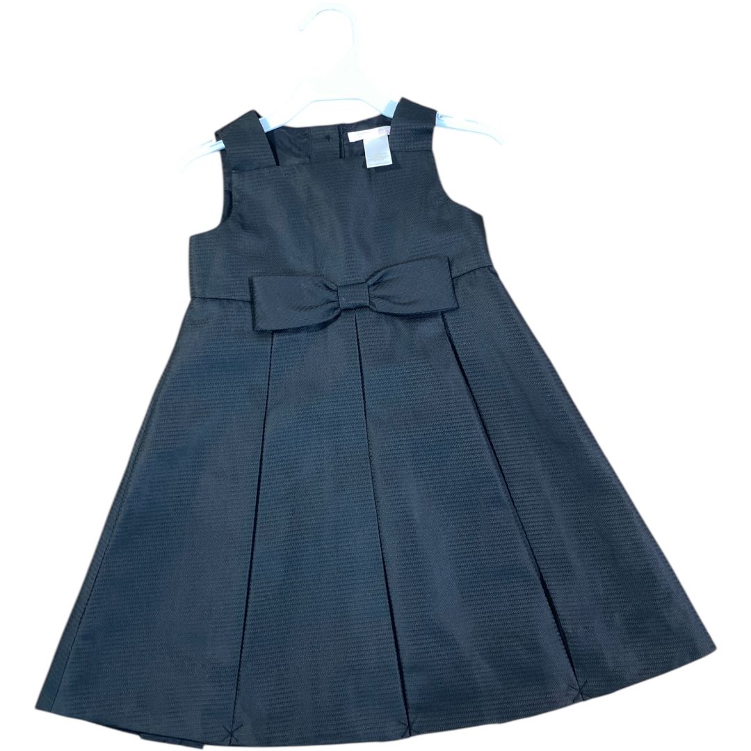 Janie & Jack Black Bow Holiday Dress (18/24M Girls)