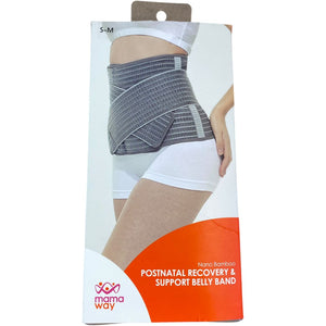 Mama Way Grey Nano Bamboo Postnatal Recovery & Support Belly Band Small/Medium