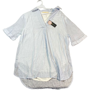 Kindered Bravely Blue Stripe Nursing Tunic NWT (Maternity Small)