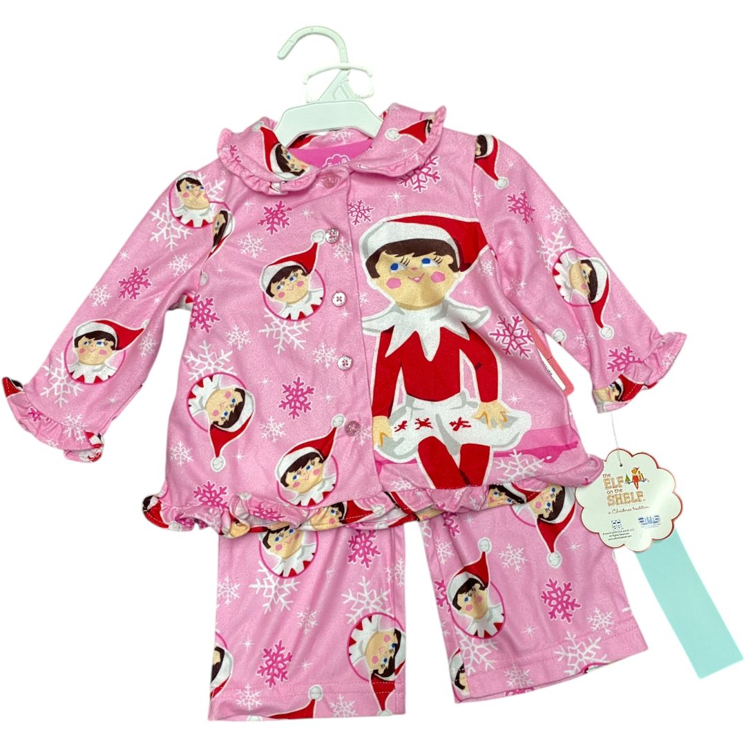 Elf on the Shelf Pink Elf Pajamas NWT (12M Girls)