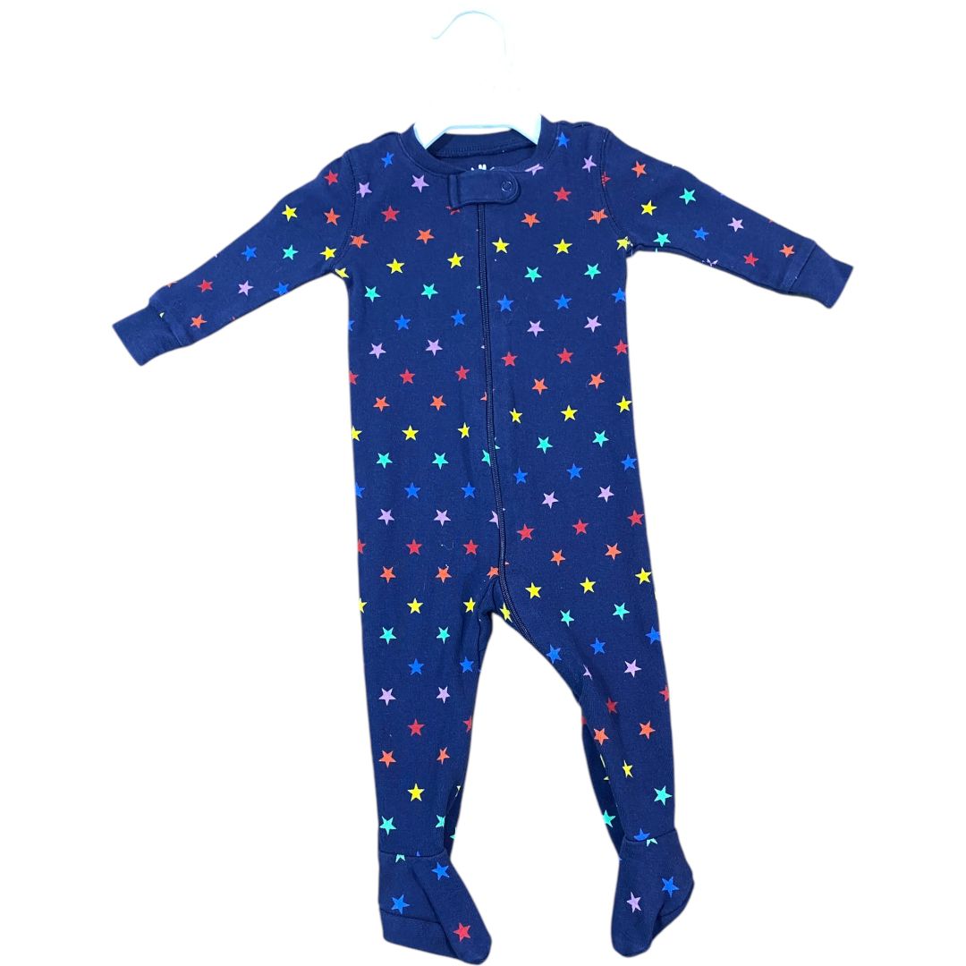 Primary Navy Organic Star Sleeper (6/9M Neutral)