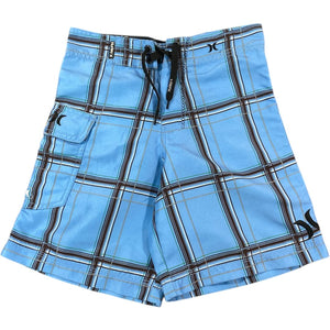 Hurley Blue Plaid Swim Trunks (6 Boys)