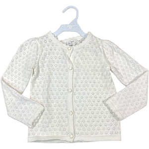 Janie & Jack White Cardigan (3 Girls)