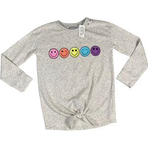 The Children's Place Grey Emoji Sweatshirt NWT (7/8 Girls)