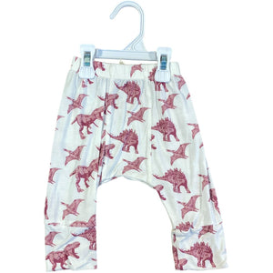 Kate Quinn Pink Bamboo Dinosaur Pant (3/6M Girls)