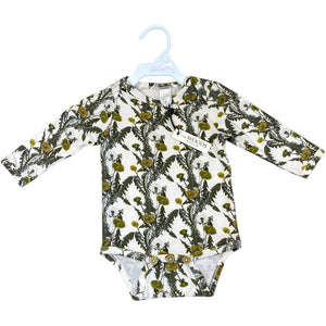 Kate Quinn Green The Woods Floral Onesie NWT (3/6M Neutral)