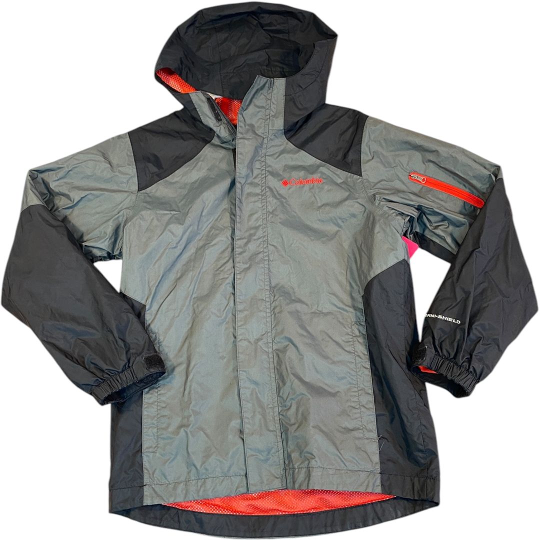 Columbia Grey Rain Jacket (10/12 Boys)