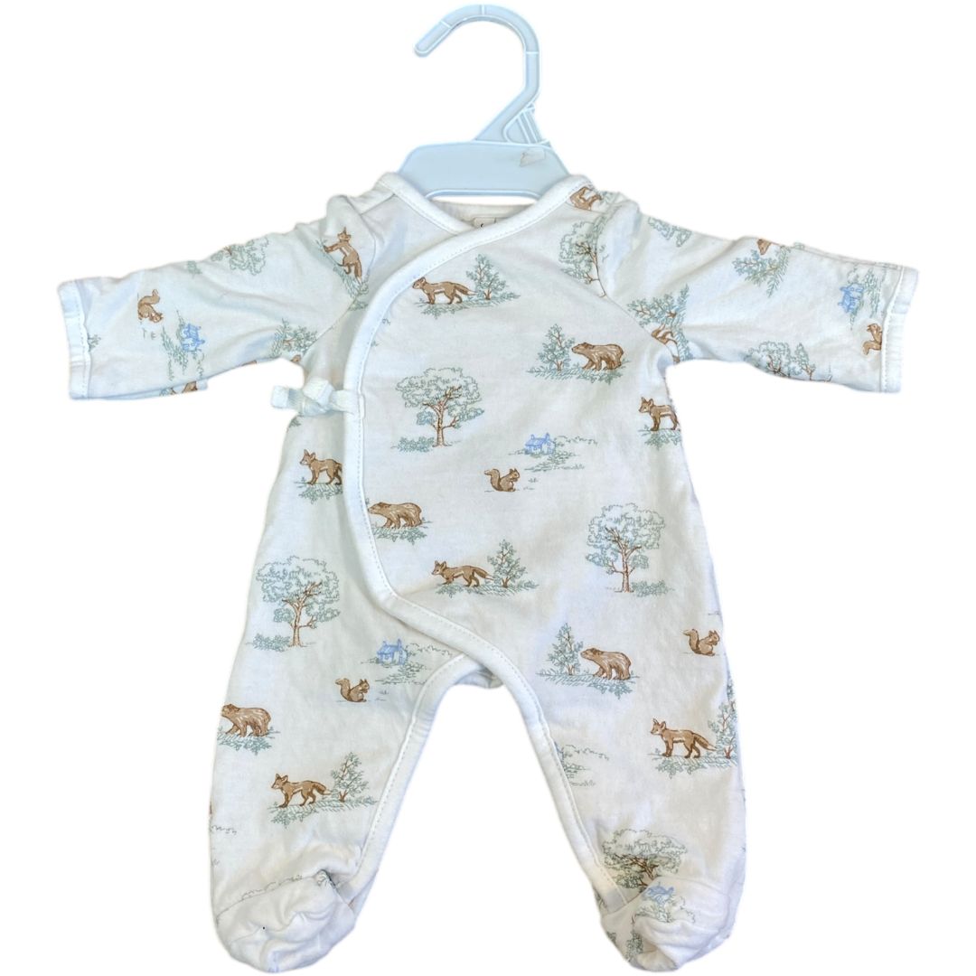 Janie & Jack  Cotton Animal Sleeper (Preemie Neutral)