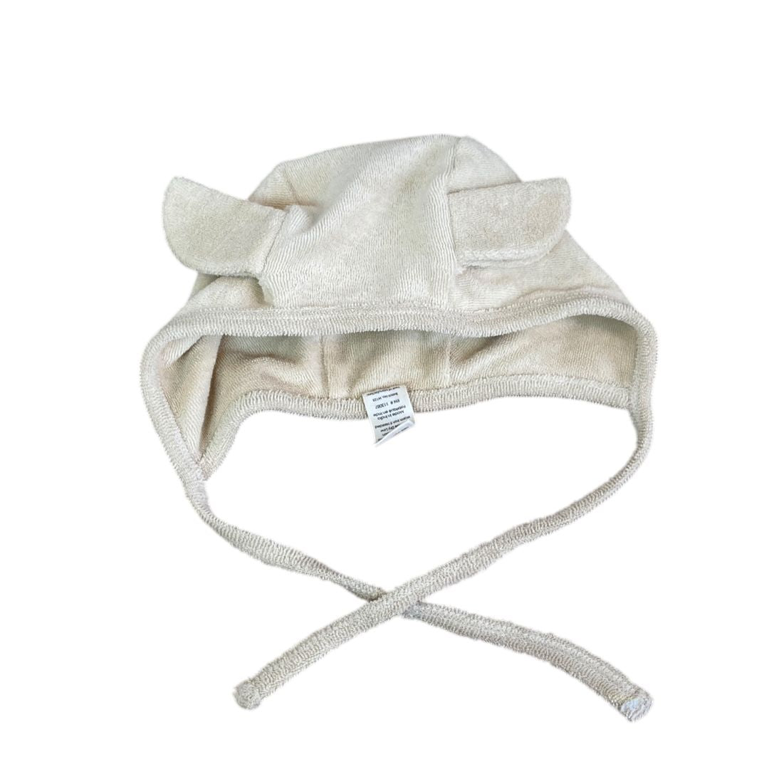 Kate Quinn Cream Organic Terry Animal Hat (12/18M Neutral)