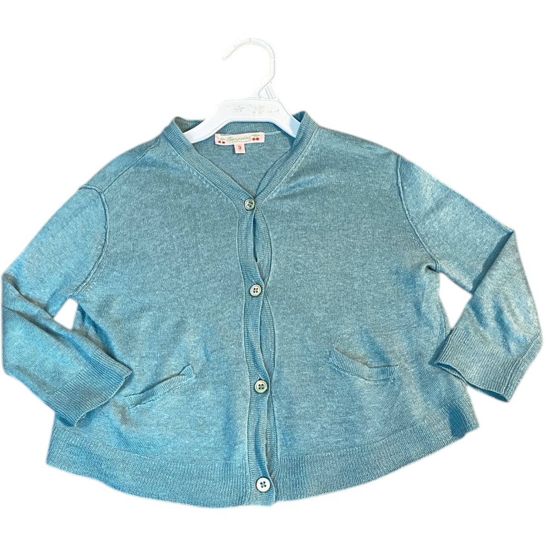 Bonpoint Green Cardigan (3 Girls)