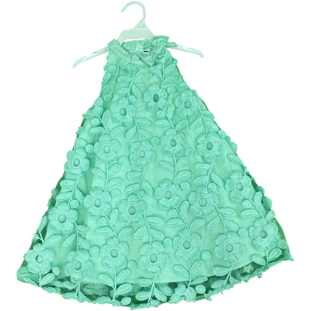 Janie & Jack Teal Floral Dress (3T Girls) 4Ever Growing Kids Janie & Jack Teal Floral Dress (3T Girls) 4Ever Growing Kids