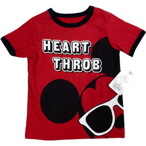 Disney Red Mickey Heart Throb Tee NWT (2/3T Boys)