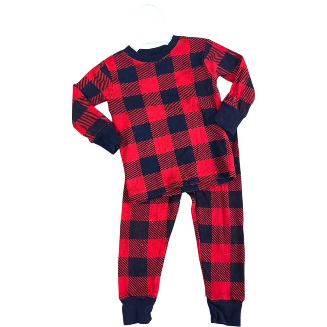 Carter's Red Buffalo Plaid Pajamas (12M Neutral)