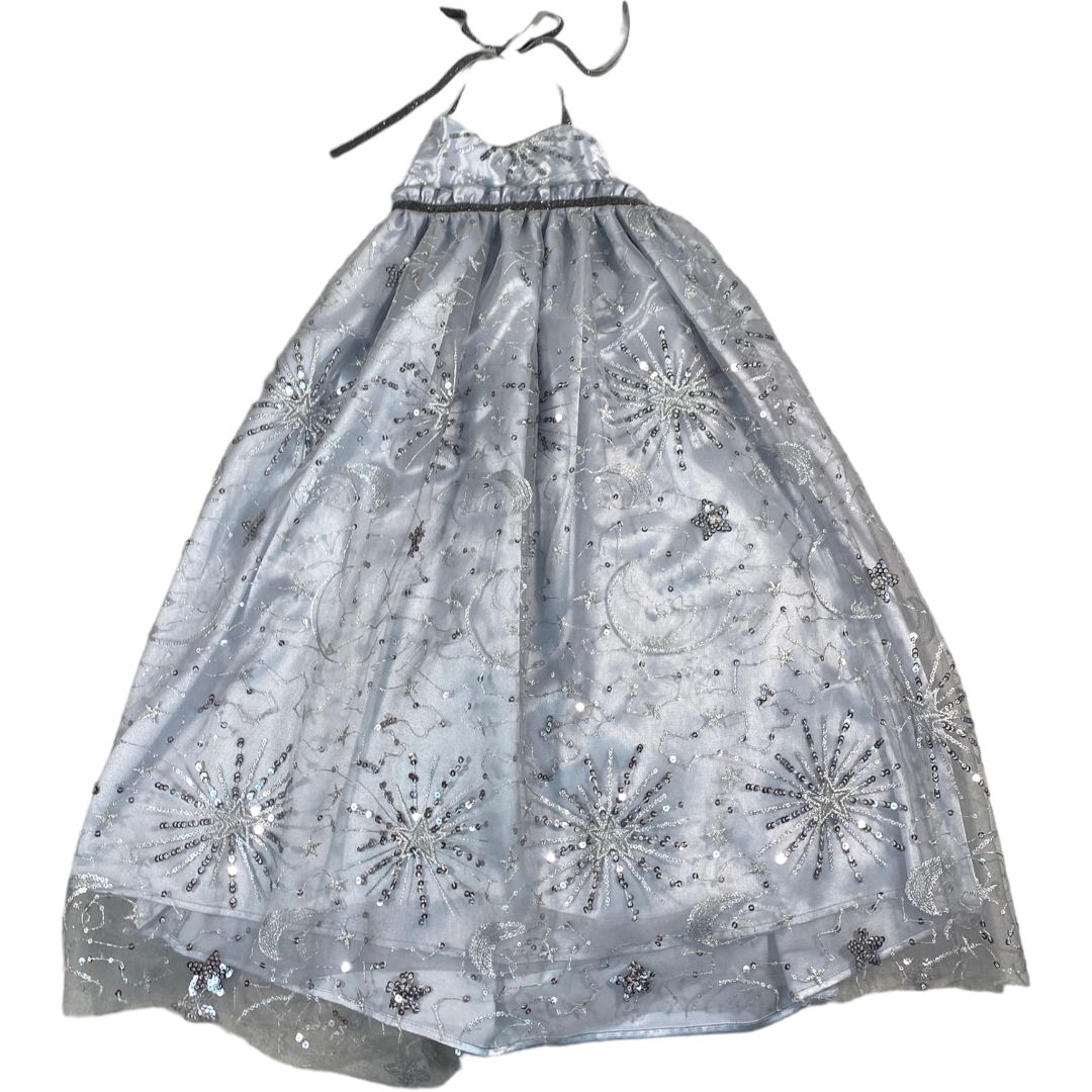 Elestory Silver Sequin Holiday Dress (6/7 Girls)